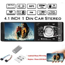 Car Organizer 4.1Inch Screen 1 DIN Stereo Audio Automotivo Bluetooth With USB USB/SD/AUX Card Autoradio FM MP3 Player PC ISO-4012B