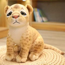 Plush Dolls 30cm Soft Stuffed Animals Tiger Plush Toys Pillow Animal Lion Kawaii Doll Cotton Girl Leopard Toys For Children Home Decor H240521 1THY