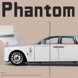 Diecast Model Cars 1 22 Rolls Royce Phantom Alloy Car Model Diecast Toy Vehicles Metal Car Model Collection Simulation Sound Light Childrens Gift