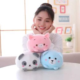 Plush Dolls All Kinds of Animal Sweet Dinosaur Pig Cat Bear Plush Toy Soft Cartoon Panda Hamster Elephant Deer Stuffed Doll Pillow Gift H240521 KLOS