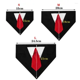 Dog Apparel Pet Suit Triangle Towel Tie Handsome Drool Wedding Gift Scarf Dogs Decorate Ties Bow