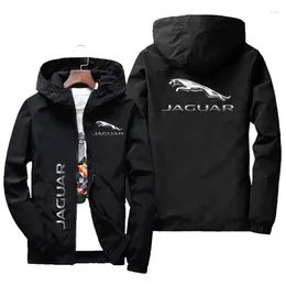 Men's Jackets Spring/Summer Hoodie With Logo Print Car Coat Closed Zipper And Sports Shirt Jacket Casual
