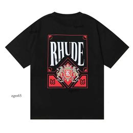 Rhude Spring Summer Rhude T Shirt Man T Shirts Women Tees Skateboard Oversize Men Short Sleeve Rhude T-Shirt Luxury Brand Men's T-Shirts US SIZE S-Xxl 851