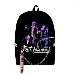 Backpack Harajuku School Bags Boys Girls Julie And The Phantoms 3D Print Oxford Waterproof Notebook Multifunction Shoulder Backpacks