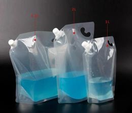 wholesale Stand Up Plastic Drink Packaging Spout Bag Pouch for Beverage Liquid Juice Milk Coffee Water Wholesale ZZ