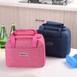 Storage Bags Women Waterproof Thermal Lunch Box Oxford Cloth Bag Portable Insulated Cation Picnic Food Ice