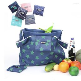 Shopping Bags Foldable Bag Reusable Shopper Eco-friendly Waterproof Large Capacity Tote Grocery Portable Storage Handbags