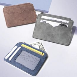 Wallets Men's Wallet PU Leather Mini Ultra Thin Soft Coin Holder Classic 2024