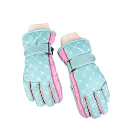 Winter Snow Waterproof Kids Ski Outdoor Children Mittens Boy Girl Thermal Gloves for Cycling Skiing Riding L2405