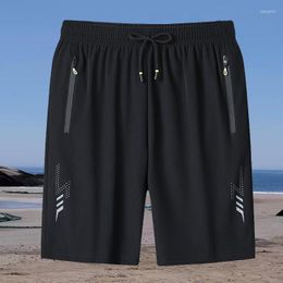 Men's Shorts Summer Casual Sports Breathable Loose Beach Pants Ice Silk Quick-drying Plus Size