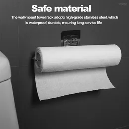 Kitchen Storage Paper Towel Holder Wall-Mounted Self Adhesive Dispenser Rack Bathroom Toilet Home Hanger Organiser