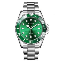 Green Water Ghost watch mens watch fashion steel strap quartz watch mens watch yolako