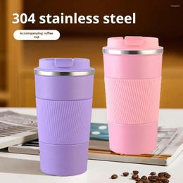 Water Bottles 380/510ML Coffee Travel Mug Stainless Steel Leakproof Insulated Cup With Lid Cold Drinks Tumbler Reusable Thermal