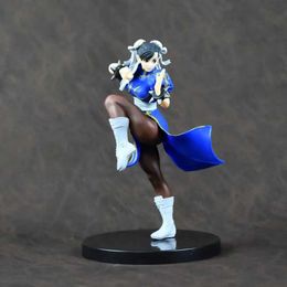 Action Toy Figures Street Fighter Chun-Li 18cm Figure Anime Game Sexy Beauty Model Doll Toy Gift Chun Li Fighting Statue Figures Collection Decor T240521