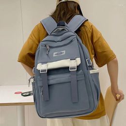 Backpack Patchwork Colour Nylon Women Female Lovely Travel Bag Teenage Girls High Quality Schoolbag Lady's Knapsack Book