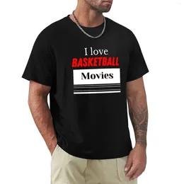Men's Polos Copy Of I Love Basketball Movies T-shirt Graphics Blouse Blanks Blacks Men