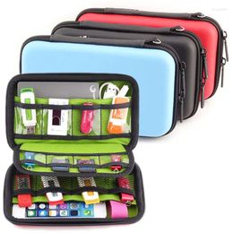Storage Bags Portable Multi-function Electronic Accessories Travel Bag For HDD Power Bank U Disc SD Card USB Data Cable EVA Pouch