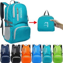 Outdoor Bags 28L foldable backpack ultra light outdoor luggage bag large foldable backpack hiking backpack mountain backpack Q240521