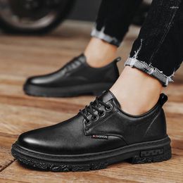 Casual Shoes 2024 Luxury Men Leather Formal Dress For Male Party Wedding Office Work Slip On Business Oxfords