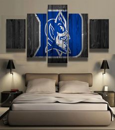 5 Panel Duke Blue Devils Sports Team Modern Home Wall Decor Canvas Picture Art HD Print Painting On Canvas For Living Room2106825