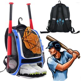 Outdoor Bags Sports Baseball Backpack Reflective Bag With Fence Hook Holder Shoes Compartment Multi Functional Traveling