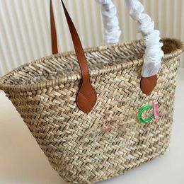 summer holiday raffias designer bag luxury beach bags shopping tote bag Fresh Large straw mammy shoulder bags purse 240522