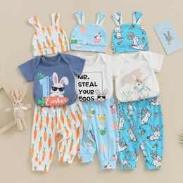 Clothing Sets Pudcoco Born Baby Boys Girls Easter Outfit Long Sleeve Crew Neck Romper Tops Elastic Waist Pants Hat 0-12M