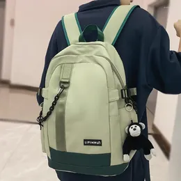 Backpack Cool Women Male High Capacity Green College Fashion Girl Boy Leisure School Bag Lady Men Laptop Female Travel Book Bags