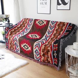 Blankets Sofa Cover Ins Style Full Blanket Kilim Towel Geometric Thread Cross-border Camping