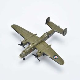 Aircraft Modle B25 Plane Model Toy 1/200 scale Navy Army B-25 Bomber fighter aircraft Aeroplane model toys for display show collections Y240522
