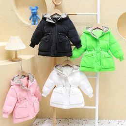 Down Coat Girls Parkas Coats Winter Children Thick Warm Jackets Hoodies For Baby 1 To 6 Years Outerwear Kids Outdoors Clothes Tops
