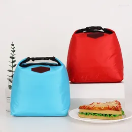 Storage Bags Fashion Portable Thermal Insulated Lunch Bag Cooler Lunchbox Lady Carry Picinic Food Tote Insulation Package