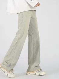 Men's Jeans Male Tassel Cargo Baggy Punk Denim Pants Men Casual Large Size Streetwear Flare Clothing Fashion Stylish Trousers