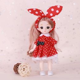 Dolls Scale 1/12 16cm Happy Princess BJD Doll with Clothes and Shoes Movable 13 Joined Fashion Model Girl Gift Childrens Toy Collection S2452201 S2452201 S2452201