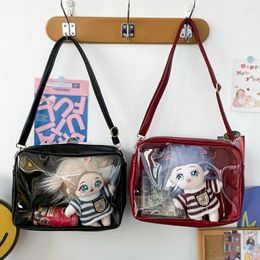 Evening Bags Women Clear Messengers Bag Cute Girls JK Shoulder Japanese Harajuku Handbags Women's Purses Crossbody