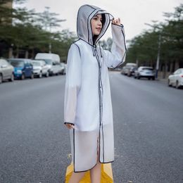 Hooded Rain Coat Women Men Impermeable Thickened Waterproof Raincoat Tourism Outdoor Hiking Rain Poncho Raincoat 240522