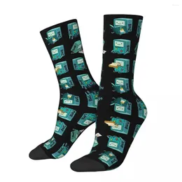 Men's Socks Finn Jake BMO Harajuku High Quality Stockings All Season Long Accessories For Unisex Gifts