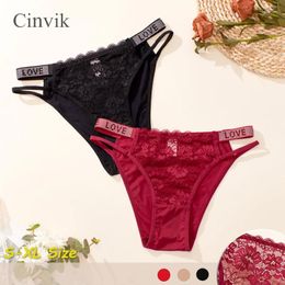 Women's Panties Summer Soft Solid Colour Women Underwear Sexy Letter Lingerie Lace Comfortable Mid Waist Pants Breathable Rope Fashion Tangas