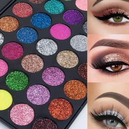 35 Color Glitter Metallic Eyeshadow Palette Shimmer Diamond Sequins Body Face Art Makeup Waterproof Maquillajes Para Mujer 240521