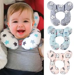 Pillows Hot Baby Pillow Protection Touring Car Seat Head and Neck Support Pillow Newborn U-shaped Headrest Preschool Cushion 0-3 Years d240522