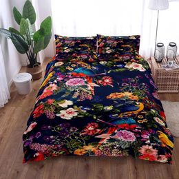 Bedding sets Exotic Garden Set King Queen Twin Single Size Duvet Cover Cases Bed with case No Sheet for Girls H240521 JQ8B