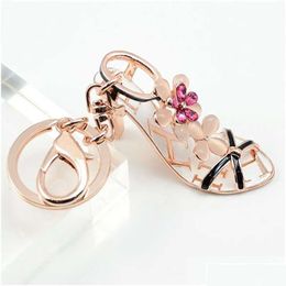 Other Festive Party Supplies Metal Fancy High Heel Shoe Model Keychain Keyring Wedding Favours Accessories Baby Shower Sou Homefavor Dh4Re