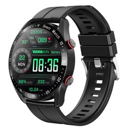 Sports smartwatch, casual men's watch, waterproof round screen, 1.28-inch wearable watch