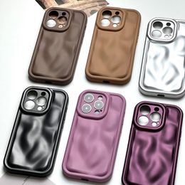 Solid Colour meteorite pattern phone case suitable for 14pro max phone case 15 new 12/13 niche high-end feeling