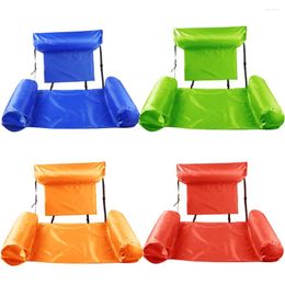 Life Vest & Buoy Swimming Pool Beach Water Hammock In Air Mattress Lounger Floating Sleeping Cushion Foldable Inflatable Bed Chair