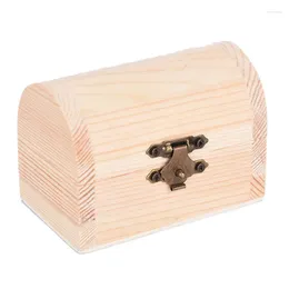 Storage Boxes Wooden Jewelry Box Desktop Wood Clamshell Hand Decoration Wedding Gift Case Organization