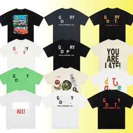Couples Letter Print Streetwear T-shirt Set - 260g Cotton Short Sleeve Fashion Clothing (2 Pieces 10% Off)fbhv