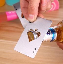 New Beer Bottle Opener Poker Playing Card Ace of Spades Bar Tool Soda Cap Opener Kitchen Gadgets Tools Creative gift 7489889