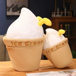 Plush Dolls 33cm/45cm Creative Duck in Ice Plush Pillow With Blanket Soft Stuffed Cartoon Snack Doll Funny Toys Birthday Gift for Kids H240521