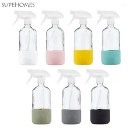 Storage Bottles 500ml Glass Spray Empty BottleTrigger Sprayer With Silicone Protective CoverAdjustable NozzleEssential Oil Perfume Refill